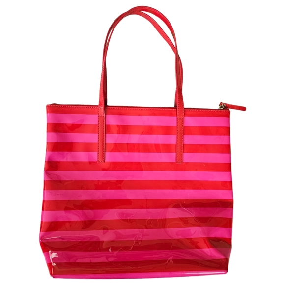 Kate Spade New York Patent Leather Pammy Tote with Cosmetic bag. - Picture 3 of 9